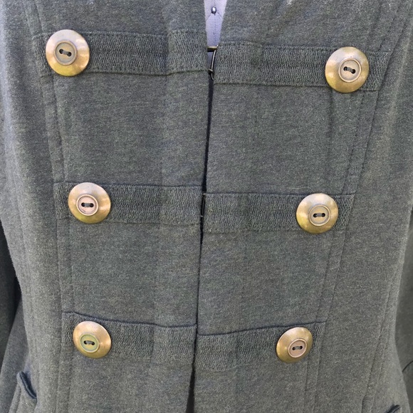 Military inspired Hunter green lightweight coat - Picture 4 of 4